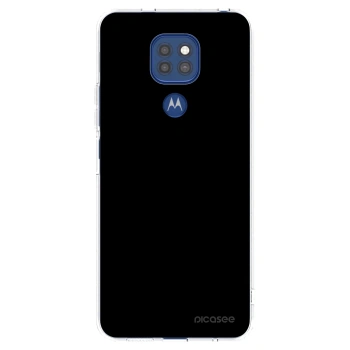 Picasee silikonski prozorni ovitek za Motorola Moto G9 Play - Black Bliss