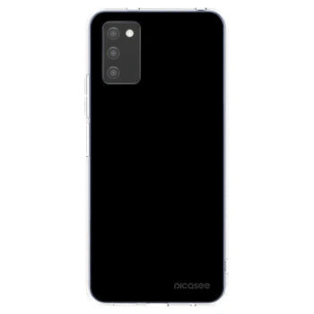 Picasee silikonski prozorni ovitek za Samsung Galaxy A02s A025G - Black Bliss