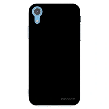 Picasee silikonski prozorni ovitek za Apple iPhone XR - Black Bliss