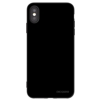 Picasee silikonski črni ovitek za Apple iPhone XS Max - Black Bliss