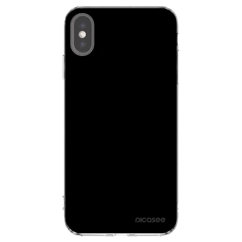 Picasee silikonski prozorni ovitek za Apple iPhone XS Max - Black Bliss
