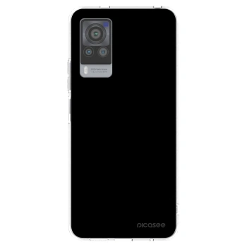 Picasee silikonski prozorni ovitek za Vivo X60 Pro 5G - Black Bliss