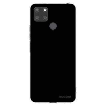 Picasee silikonski prozorni ovitek za Realme C21Y - Black Bliss