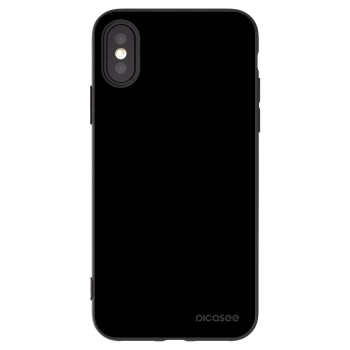 Picasee silikonski črni ovitek za Apple iPhone X/XS - Black Bliss