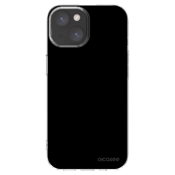Picasee silikonski prozorni ovitek za Apple iPhone 15 - Black Bliss