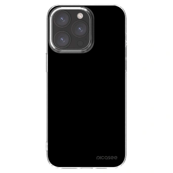 Picasee silikonski prozorni ovitek za Apple iPhone 15 Pro Max - Black Bliss