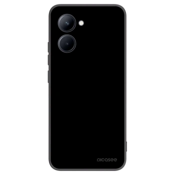 Picasee silikonski črni ovitek za Realme C33 (2023) - Black Bliss