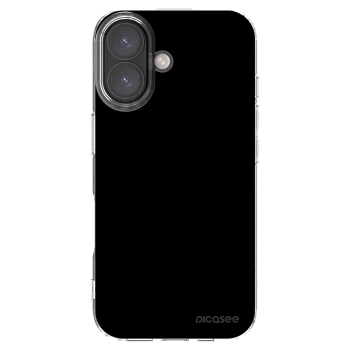 Picasee silikonski prozorni ovitek za Apple iPhone 16 - Black Bliss