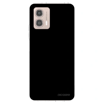 Picasee silikonski prozorni ovitek za Motorola Moto G53 5G - Black Bliss