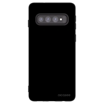 Picasee silikonski črni ovitek za Samsung Galaxy S10 G973 - Black Bliss