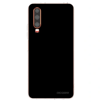 Picasee silikonski prozorni ovitek za Huawei P30 - Black Bliss
