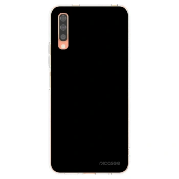 Picasee silikonski prozorni ovitek za Samsung Galaxy A70 A705F - Black Bliss