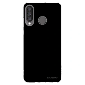 Picasee silikonski prozorni ovitek za Huawei P30 Lite - Black Bliss