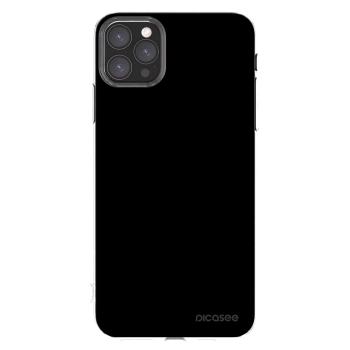 Picasee silikonski prozorni ovitek za Apple iPhone 11 Pro Max - Black Bliss