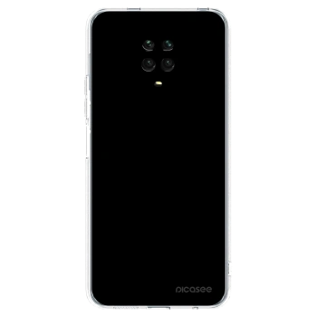 Picasee silikonski prozorni ovitek za Xiaomi Redmi Note 9 Pro - Black Bliss