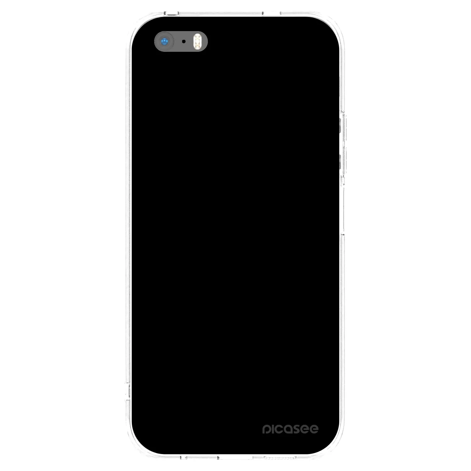 Picasee silikonski prozorni ovitek za Apple iPhone 5/5S/SE - Black Bliss