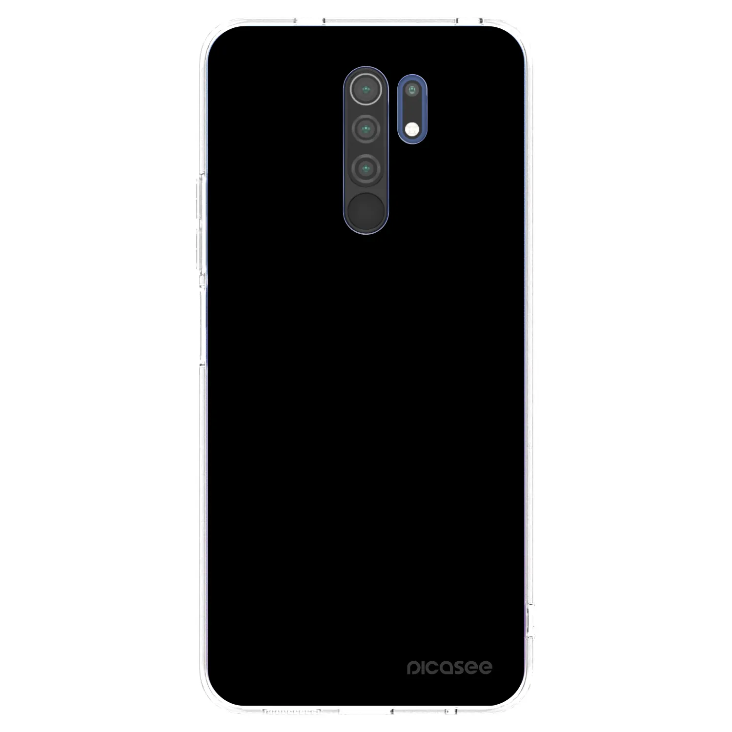 Picasee silikonski prozorni ovitek za Xiaomi Redmi 9 - Black Bliss
