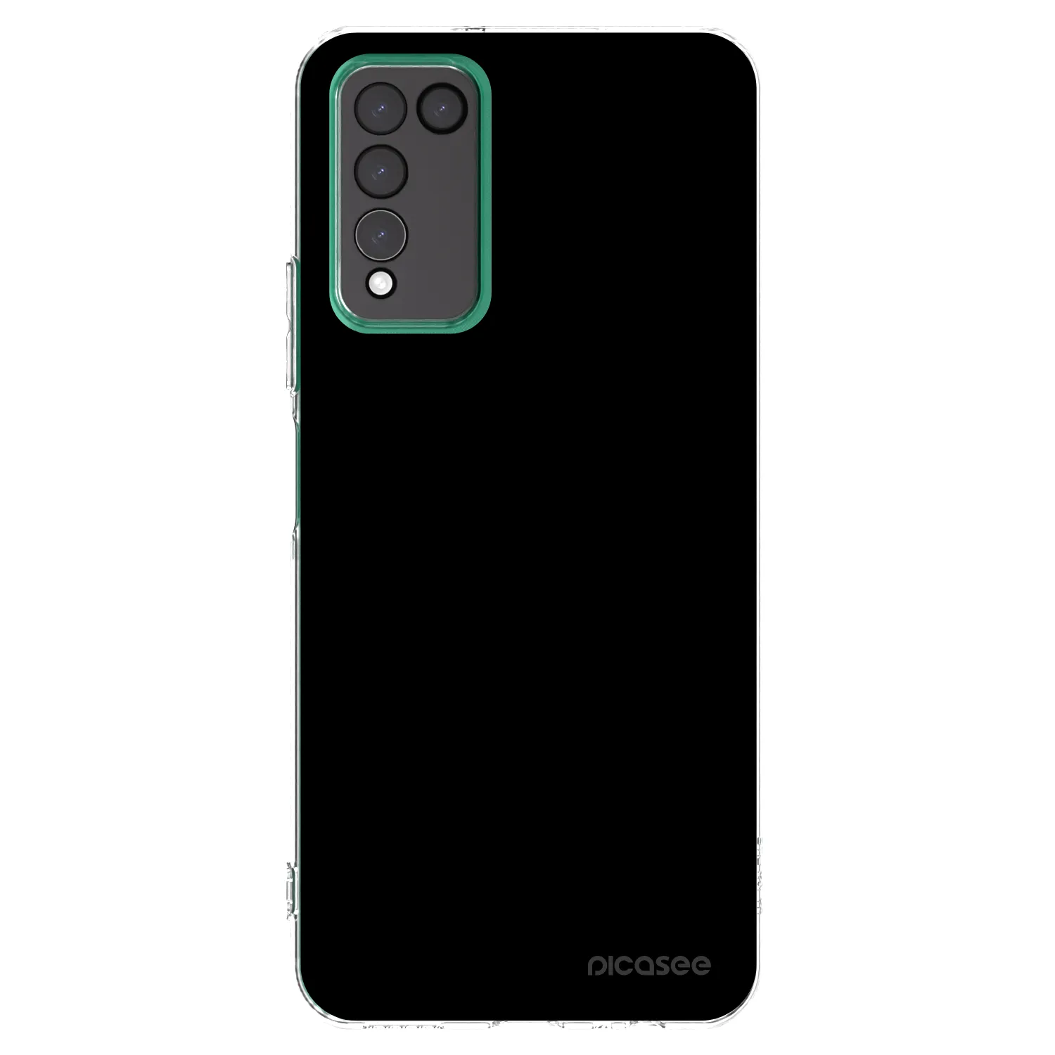Picasee silikonski prozorni ovitek za Honor 10X Lite - Black Bliss