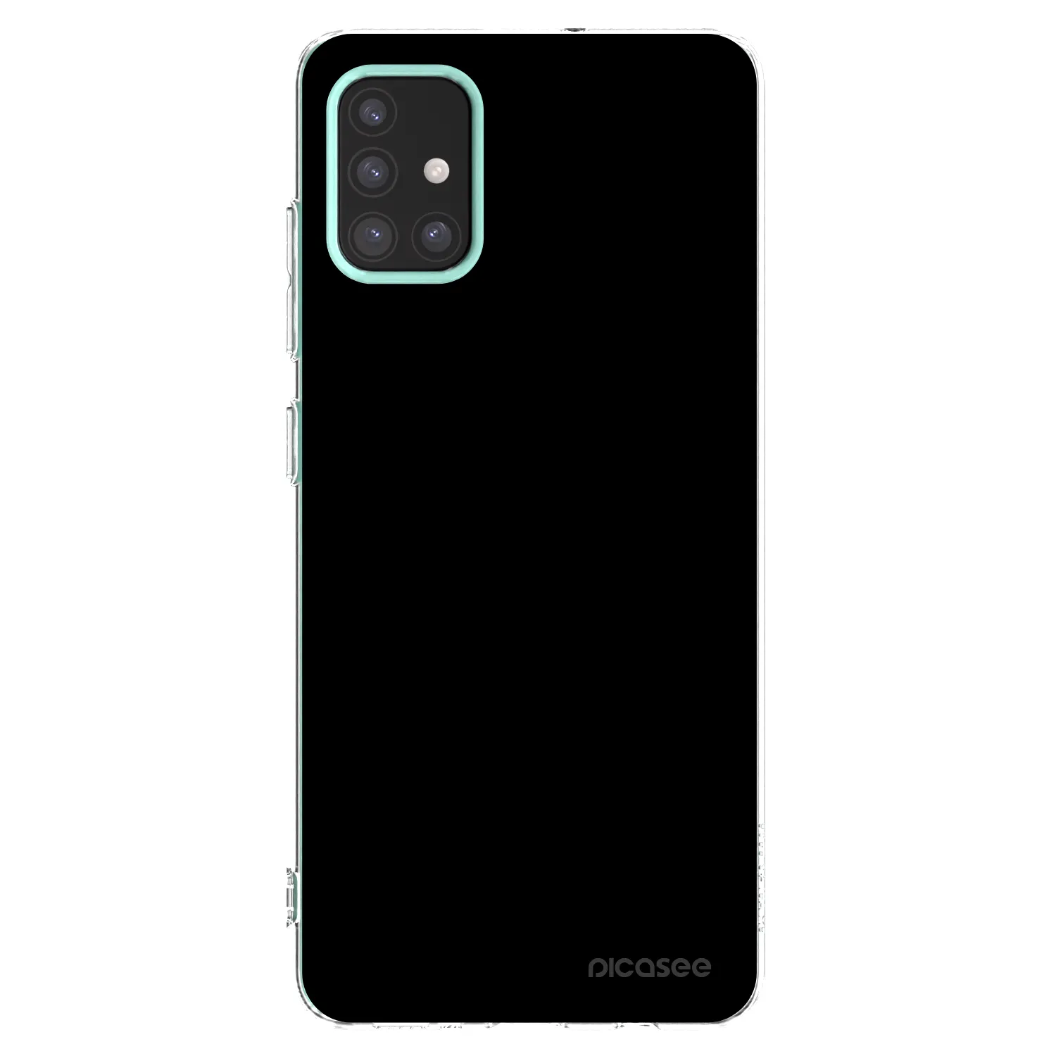 Picasee silikonski prozorni ovitek za Samsung Galaxy M31s - Black Bliss