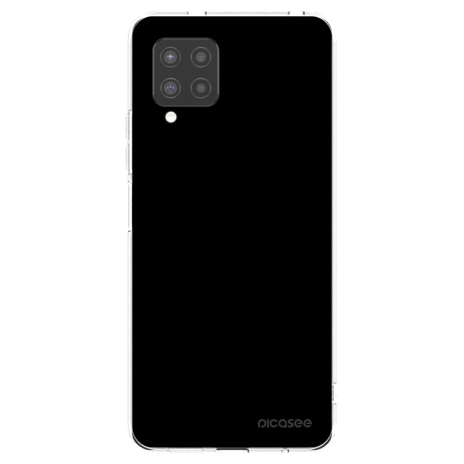 Picasee silikonski prozorni ovitek za Samsung Galaxy A42 A426B - Black Bliss