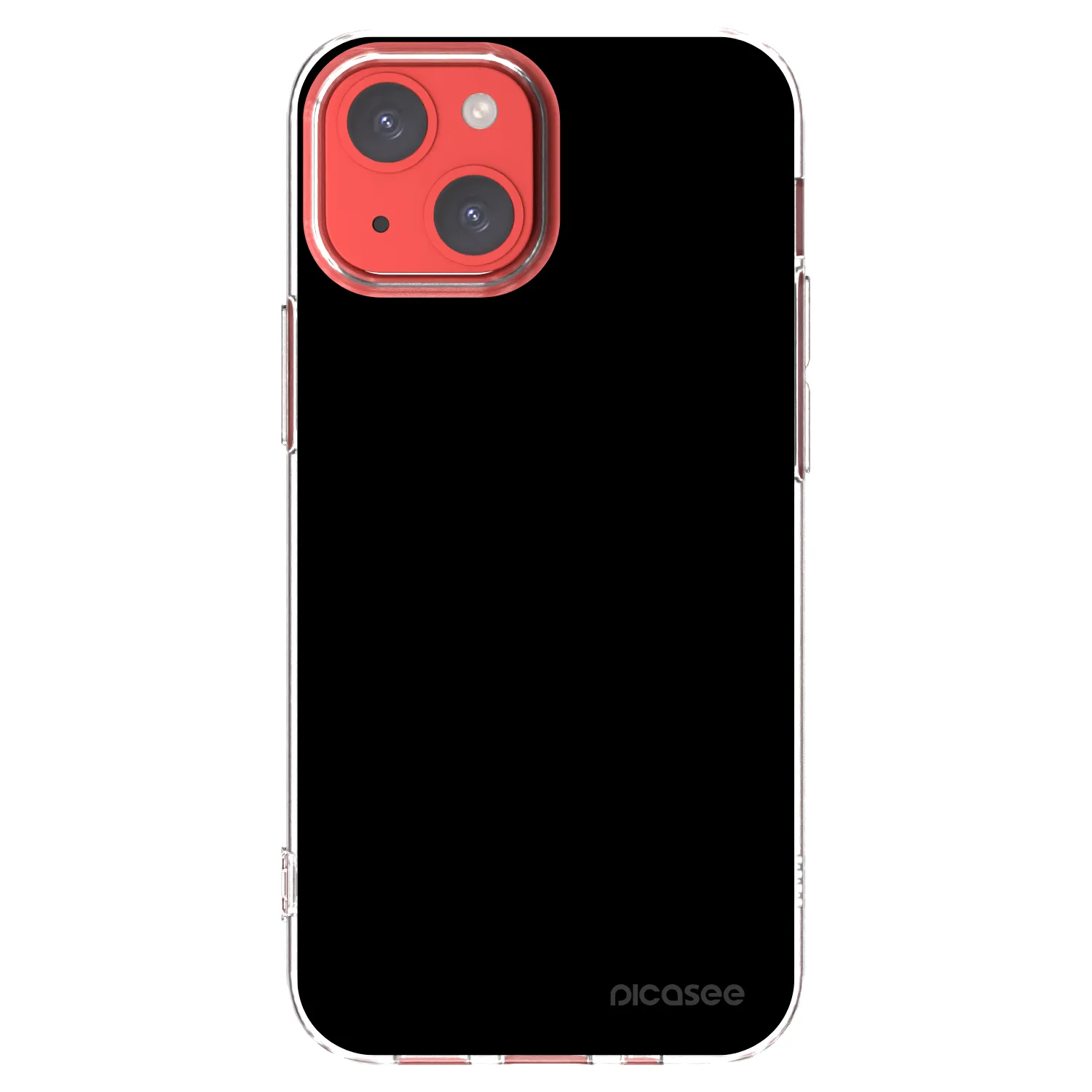Picasee silikonski prozorni ovitek za Apple iPhone 13 mini - Black Bliss