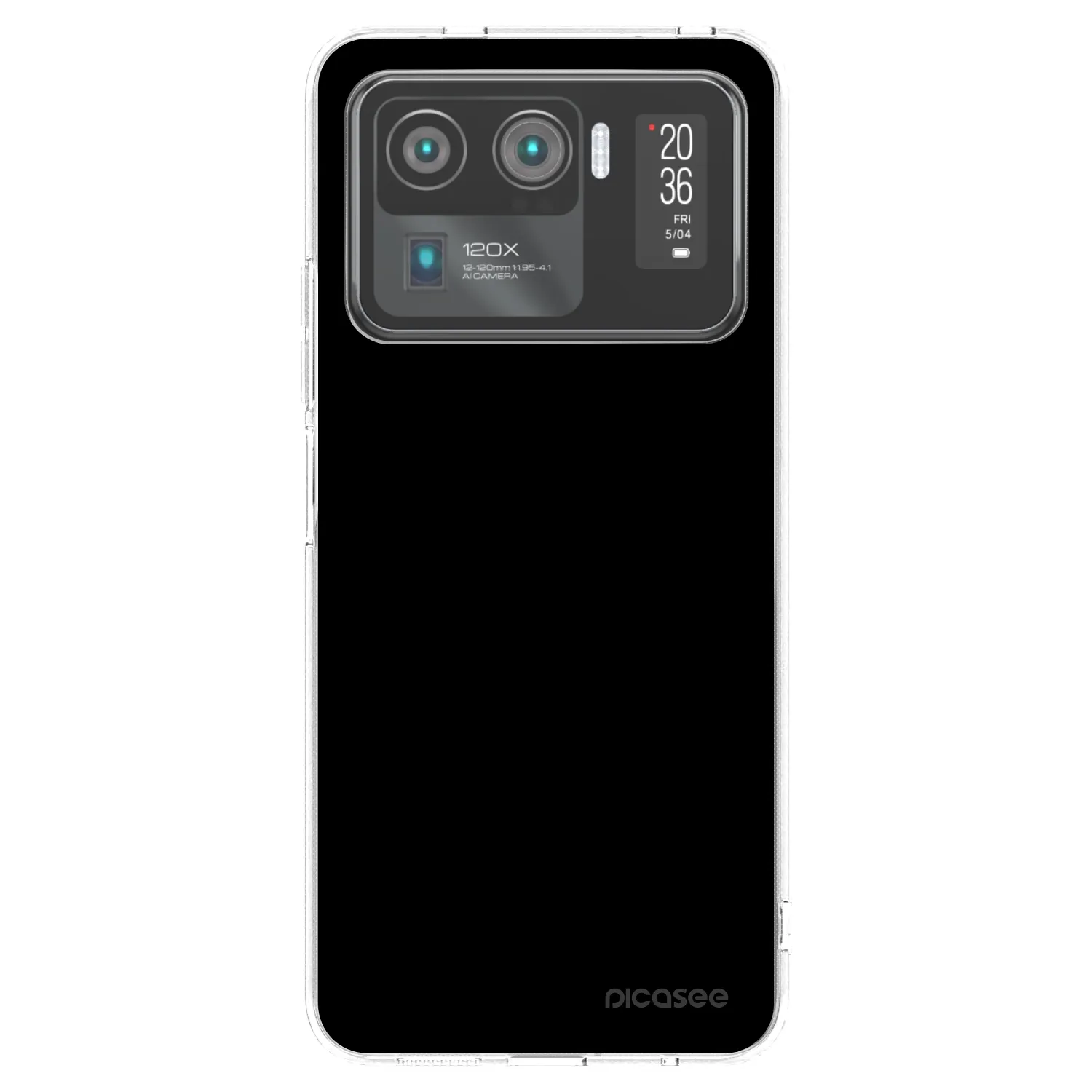 Picasee silikonski prozorni ovitek za Xiaomi Mi 11 Ultra - Black Bliss