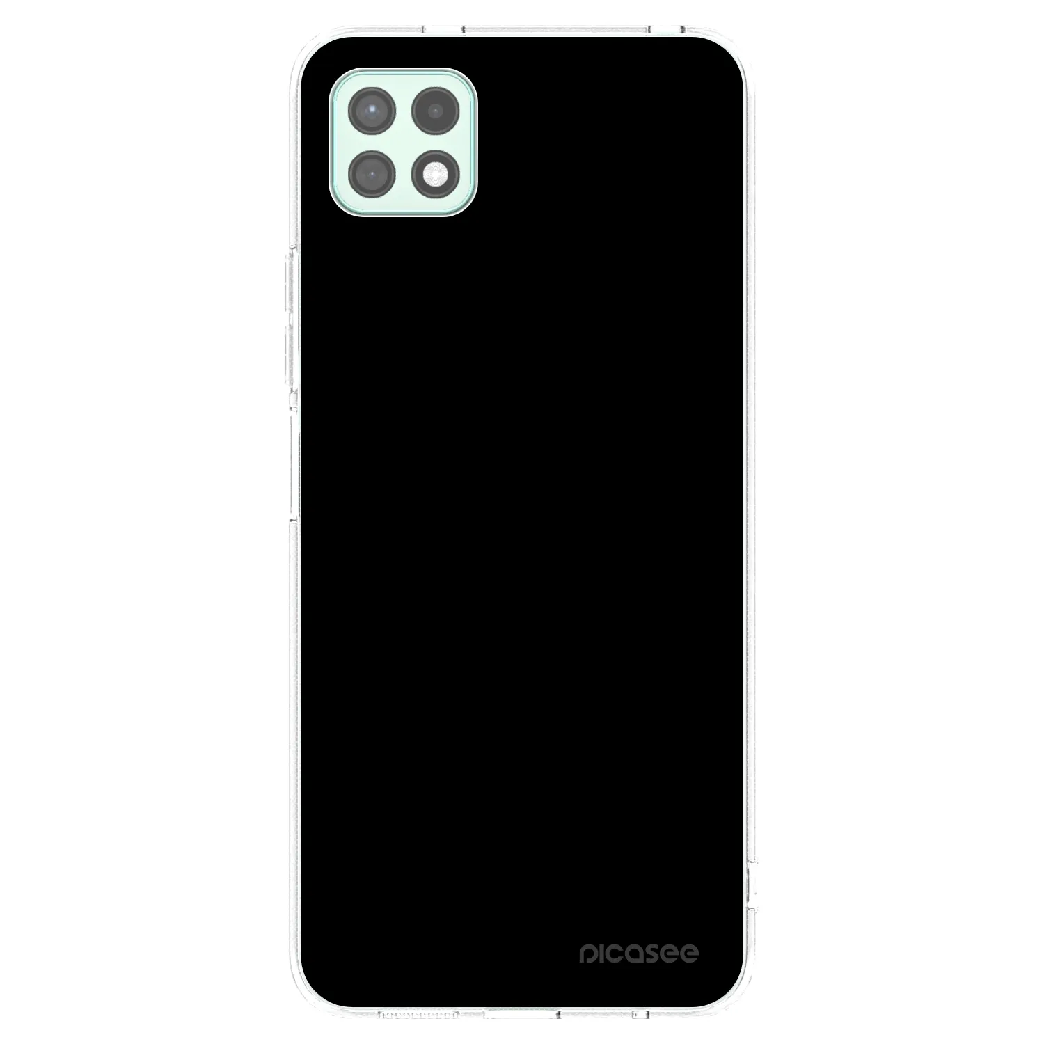 Picasee silikonski prozorni ovitek za Samsung Galaxy A22 A226B 5G - Black Bliss