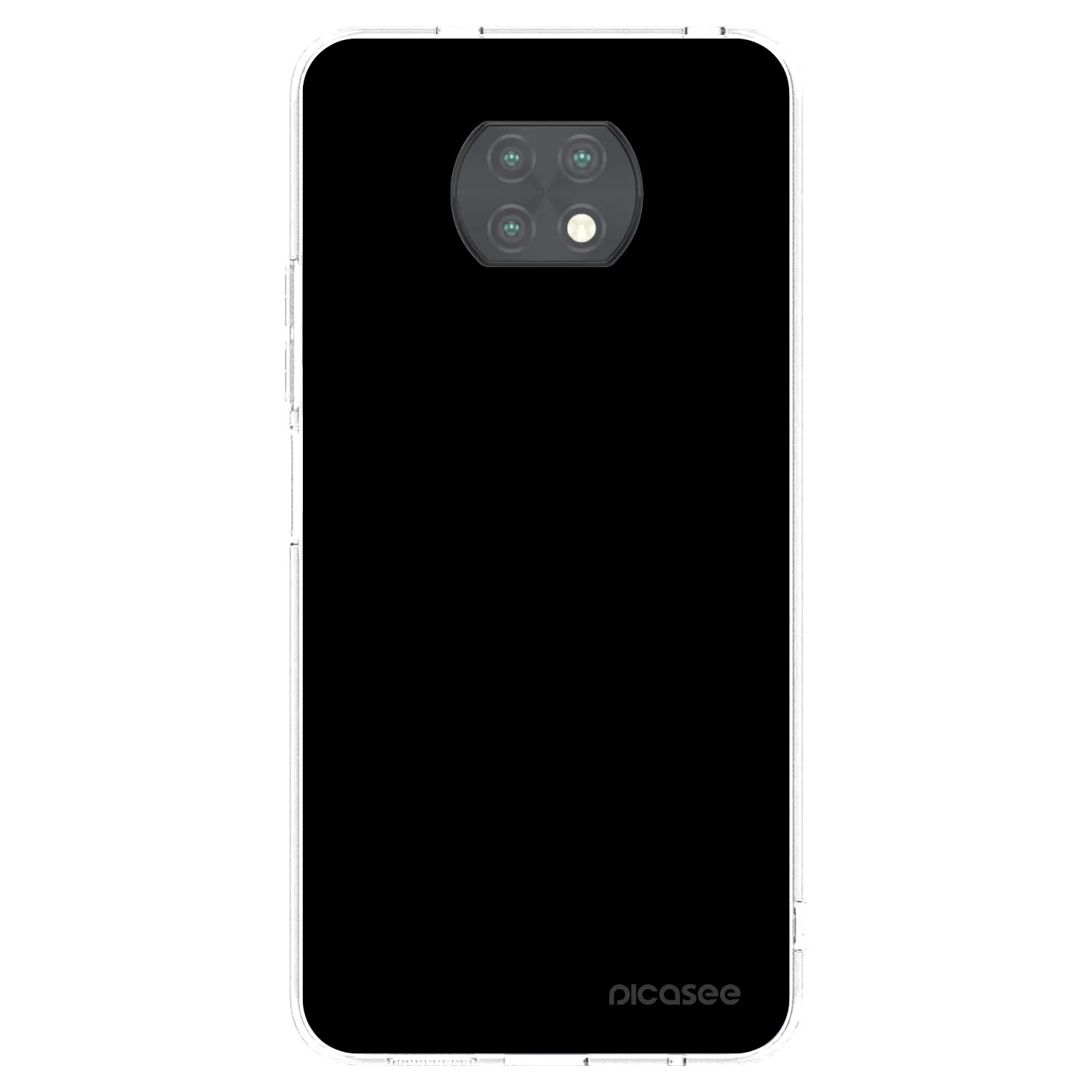 Picasee silikonski prozorni ovitek za Xiaomi Redmi Note 9T - Black Bliss