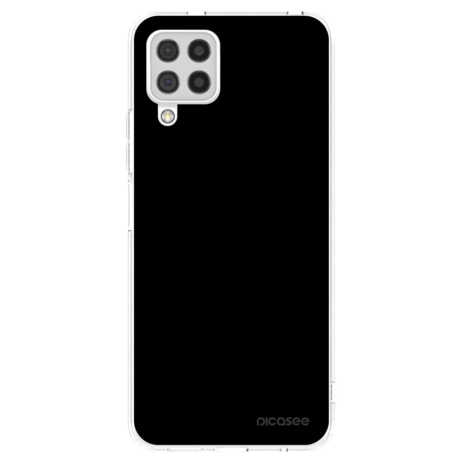 Picasee silikonski prozorni ovitek za Samsung Galaxy A22 A225F 4G - Black Bliss