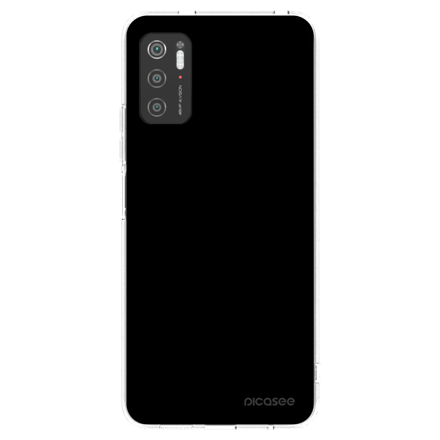 Picasee silikonski prozorni ovitek za Xiaomi Poco M3 Pro 5G - Black Bliss