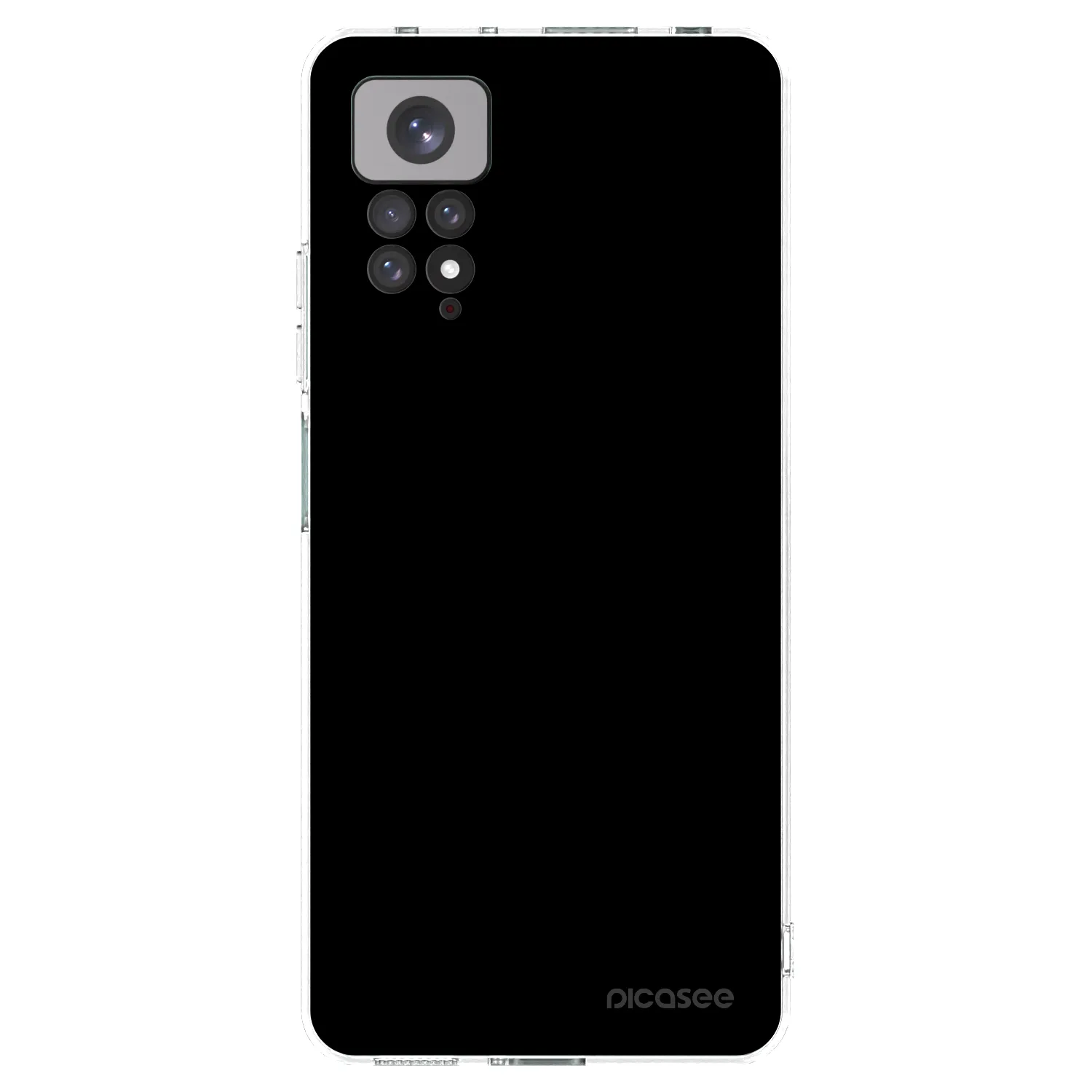 Picasee silikonski prozorni ovitek za Xiaomi Redmi Note 11S 4G - Black Bliss