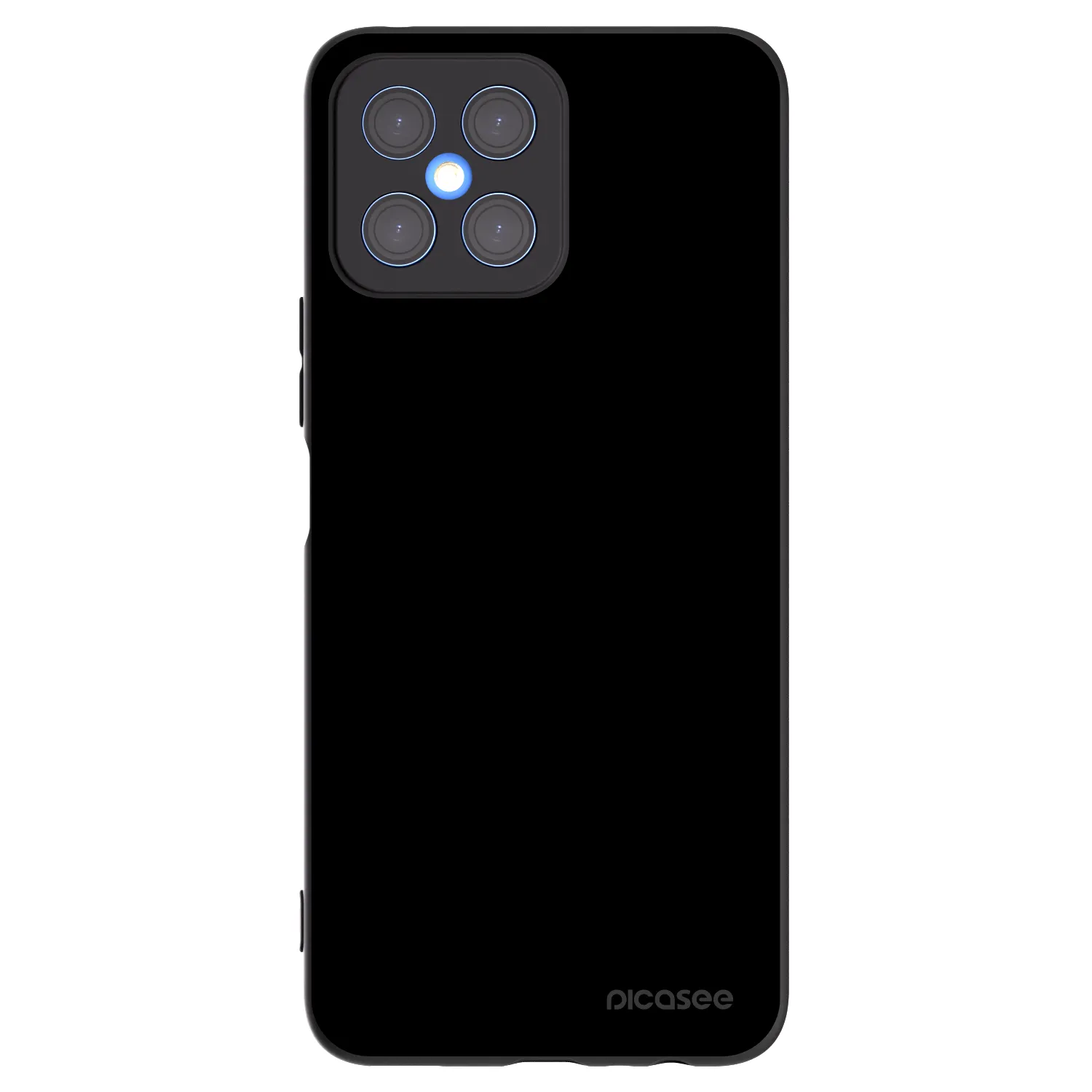 Picasee silikonski črni ovitek za Honor X8 4G - Black Bliss