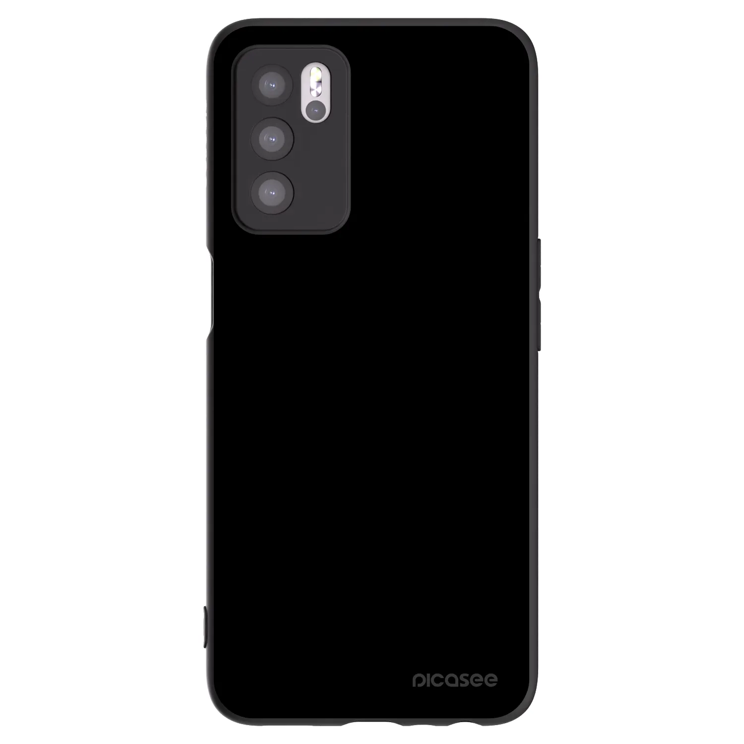 Picasee silikonski črni ovitek za OPPO A16s - Black Bliss