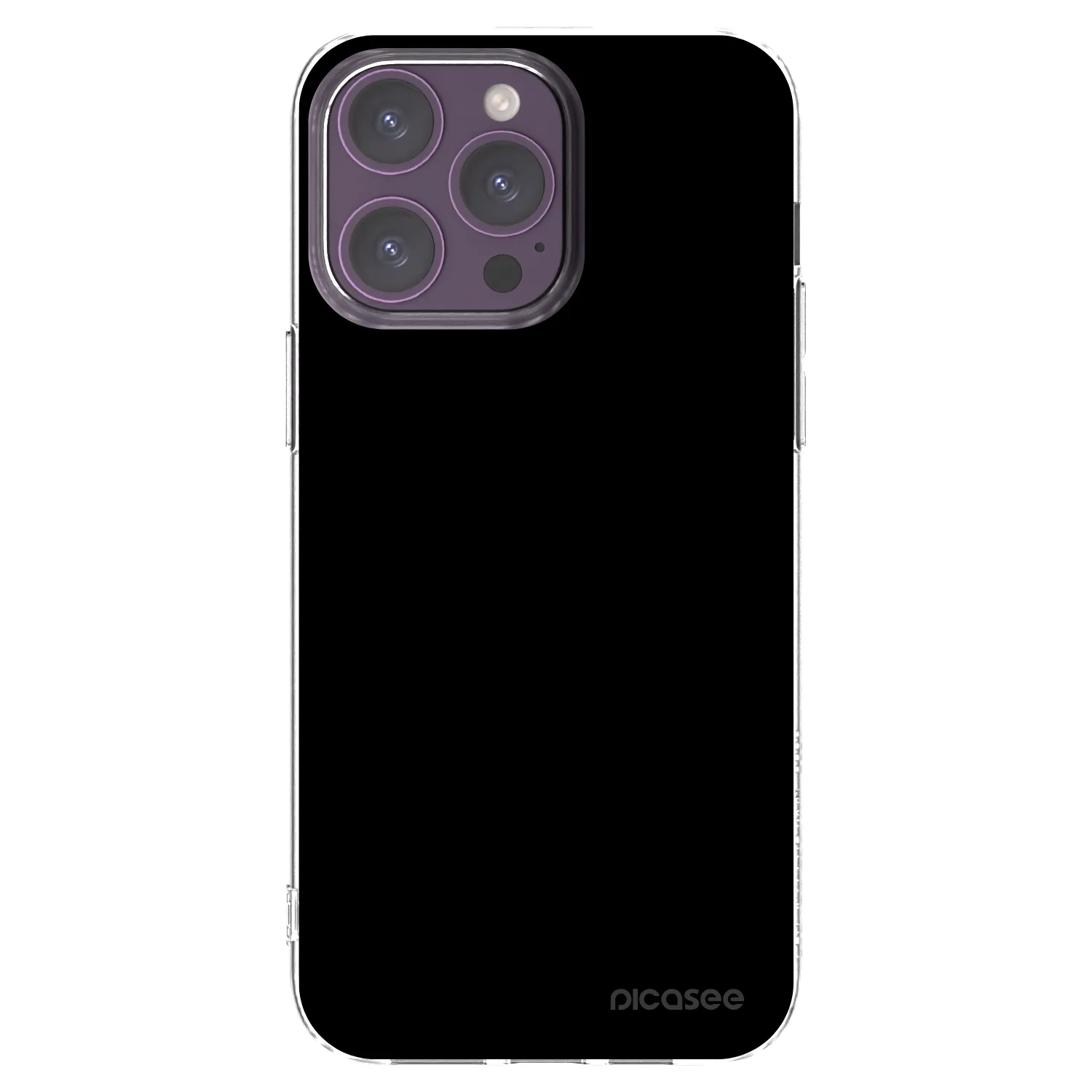 Picasee silikonski prozorni ovitek za Apple iPhone 14 Pro Max - Black Bliss