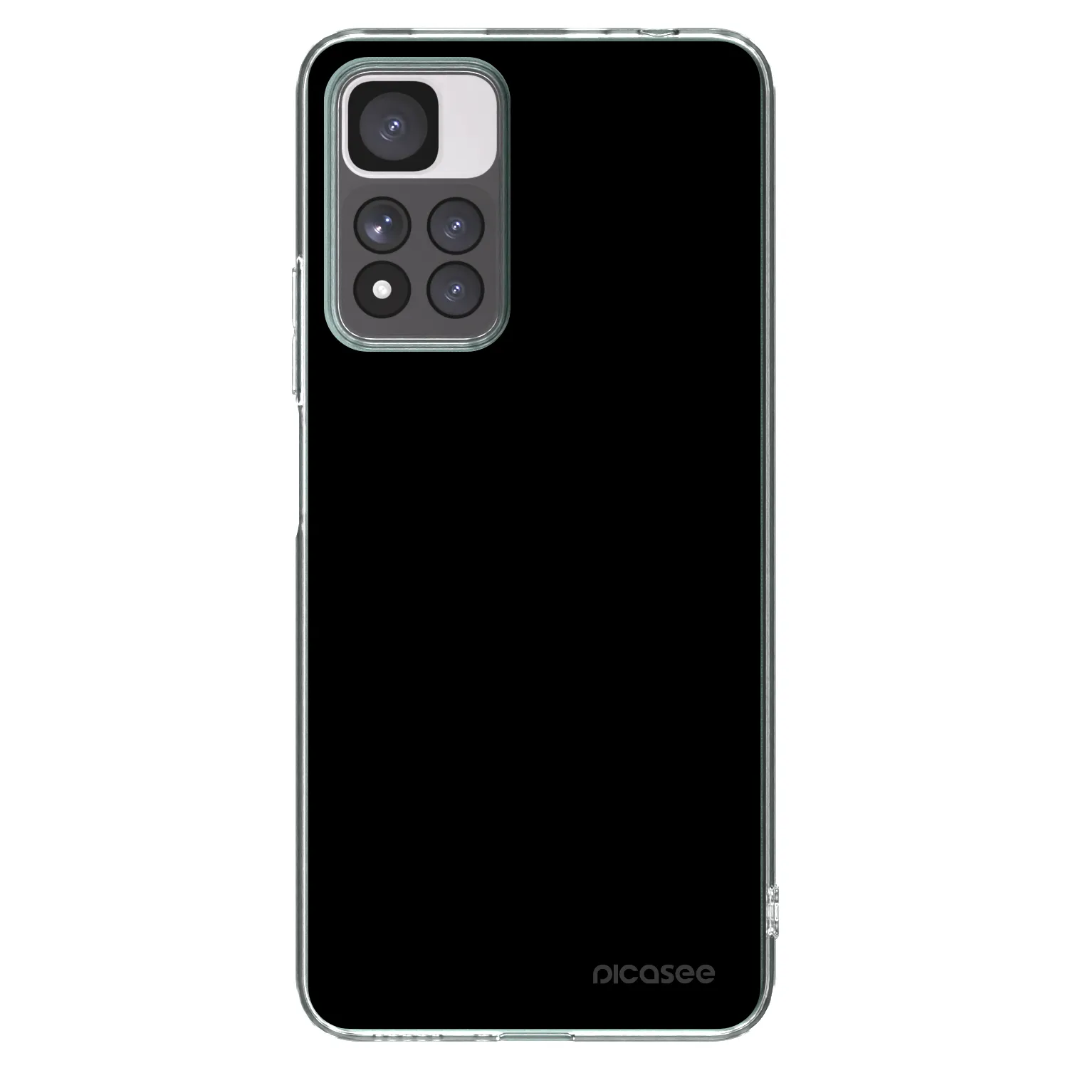 Picasee silikonski prozorni ovitek za Xiaomi Redmi Note 11 Pro+ 5G - Black Bliss
