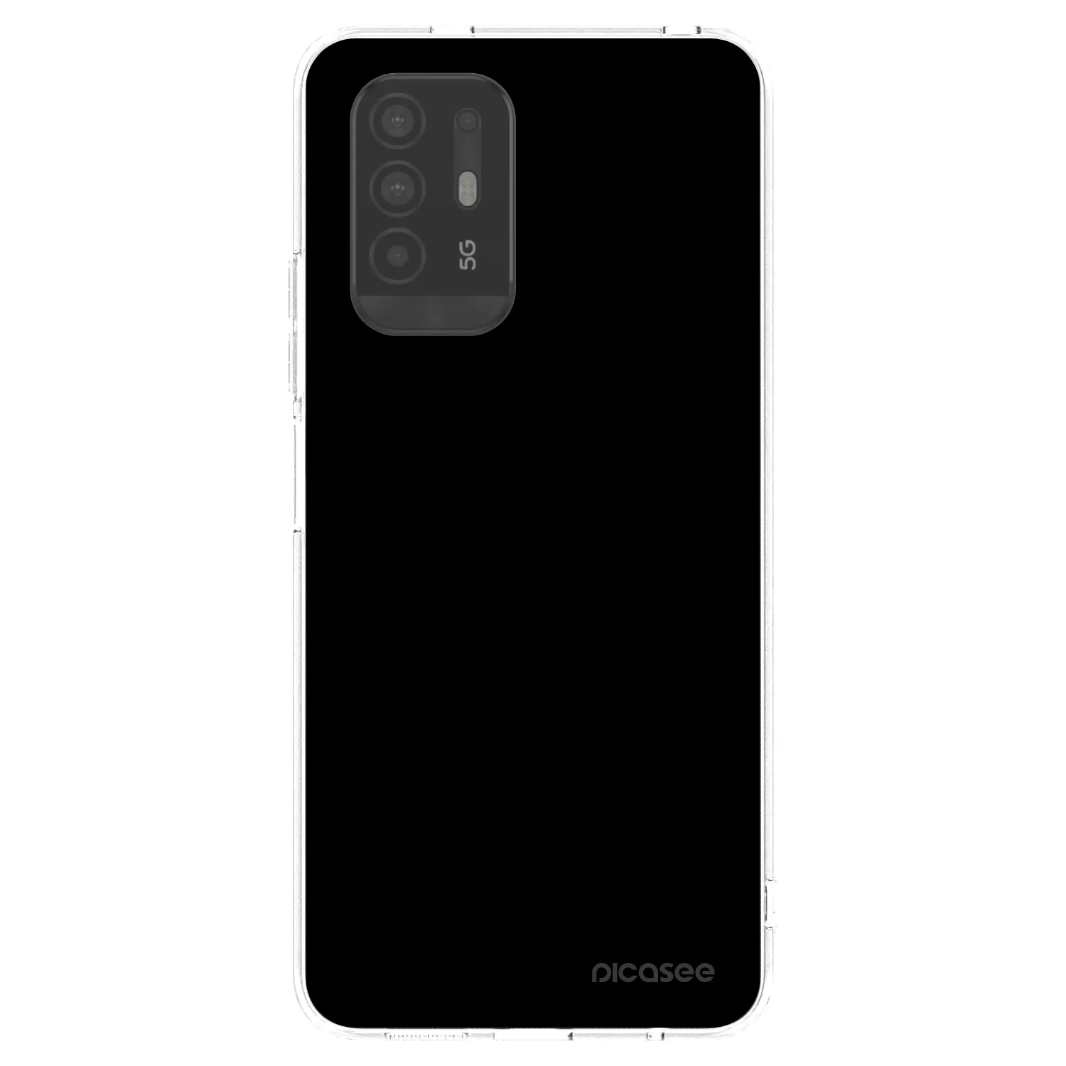Picasee silikonski prozorni ovitek za OPPO A94 5G - Black Bliss