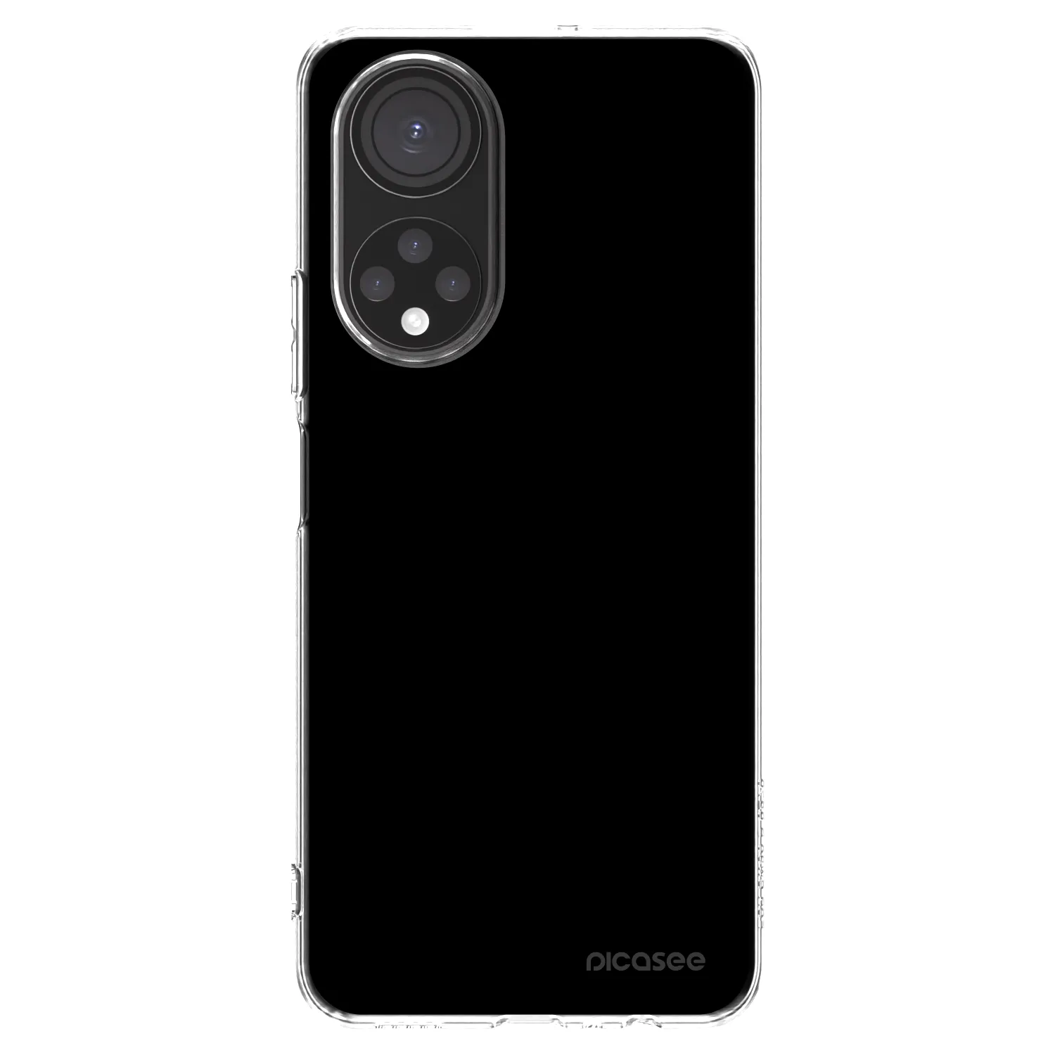 Picasee silikonski prozorni ovitek za Honor X7 - Black Bliss