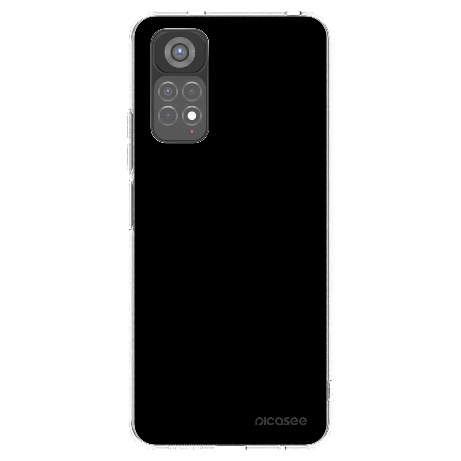 Picasee silikonski prozorni ovitek za Xiaomi Redmi Note 11S 5G - Black Bliss