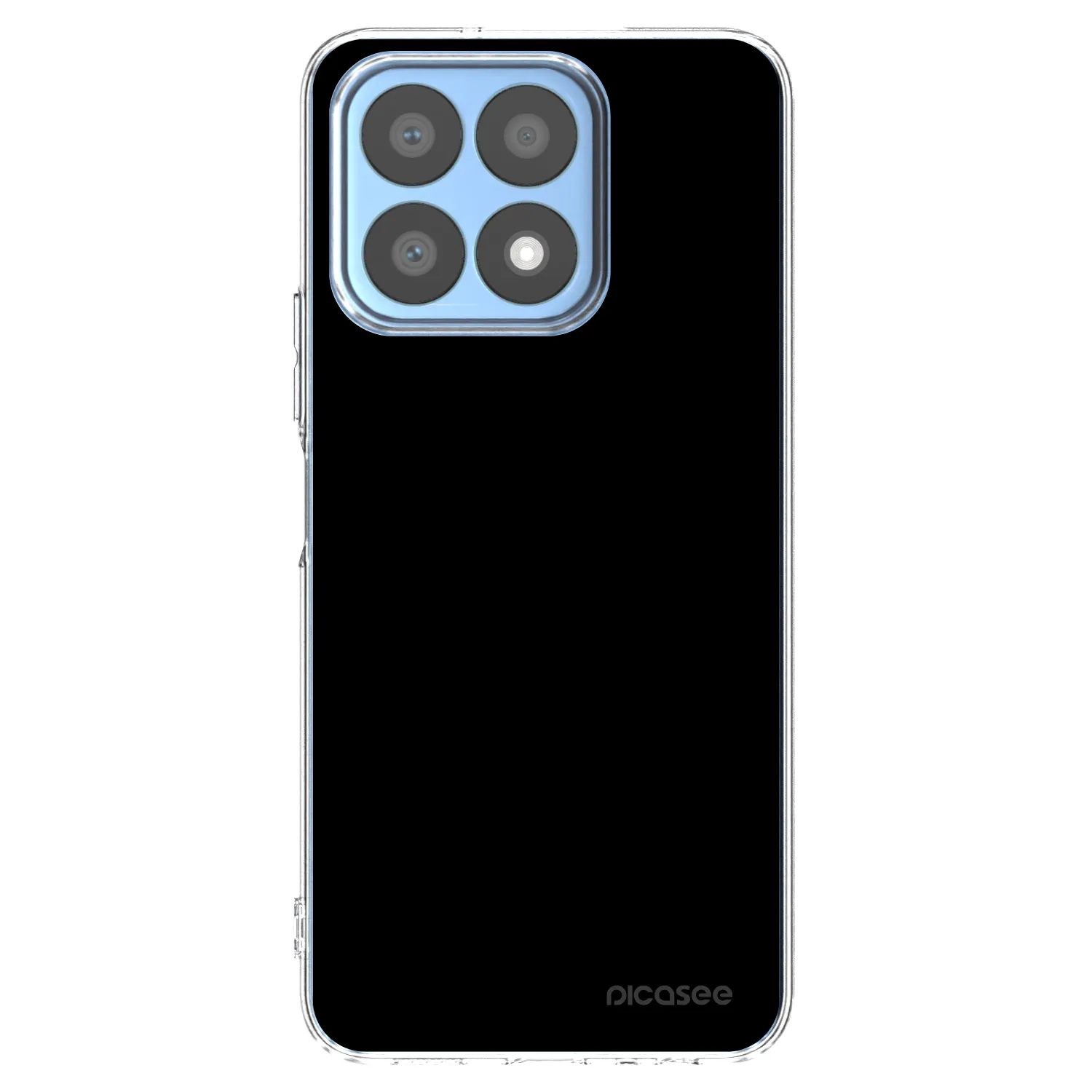 Picasee silikonski prozorni ovitek za Honor X8a - Black Bliss