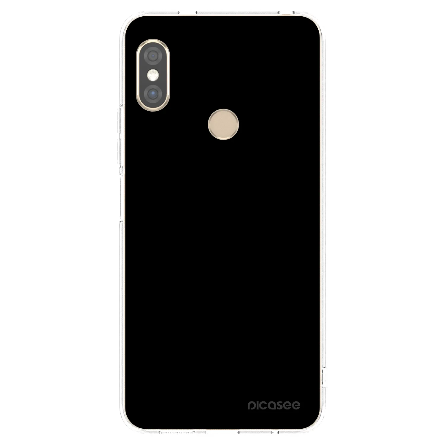 Picasee silikonski prozorni ovitek za Xiaomi Redmi Note 5 Global - Black Bliss