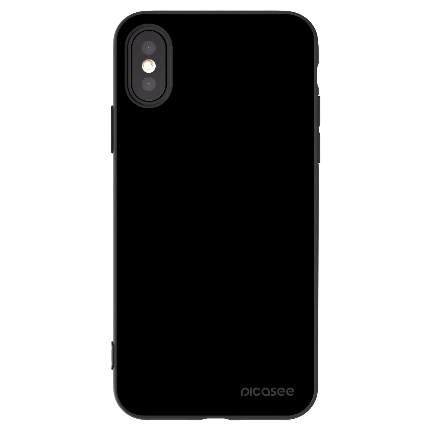 Picasee silikonski črni ovitek za Apple iPhone X/XS - Black Bliss