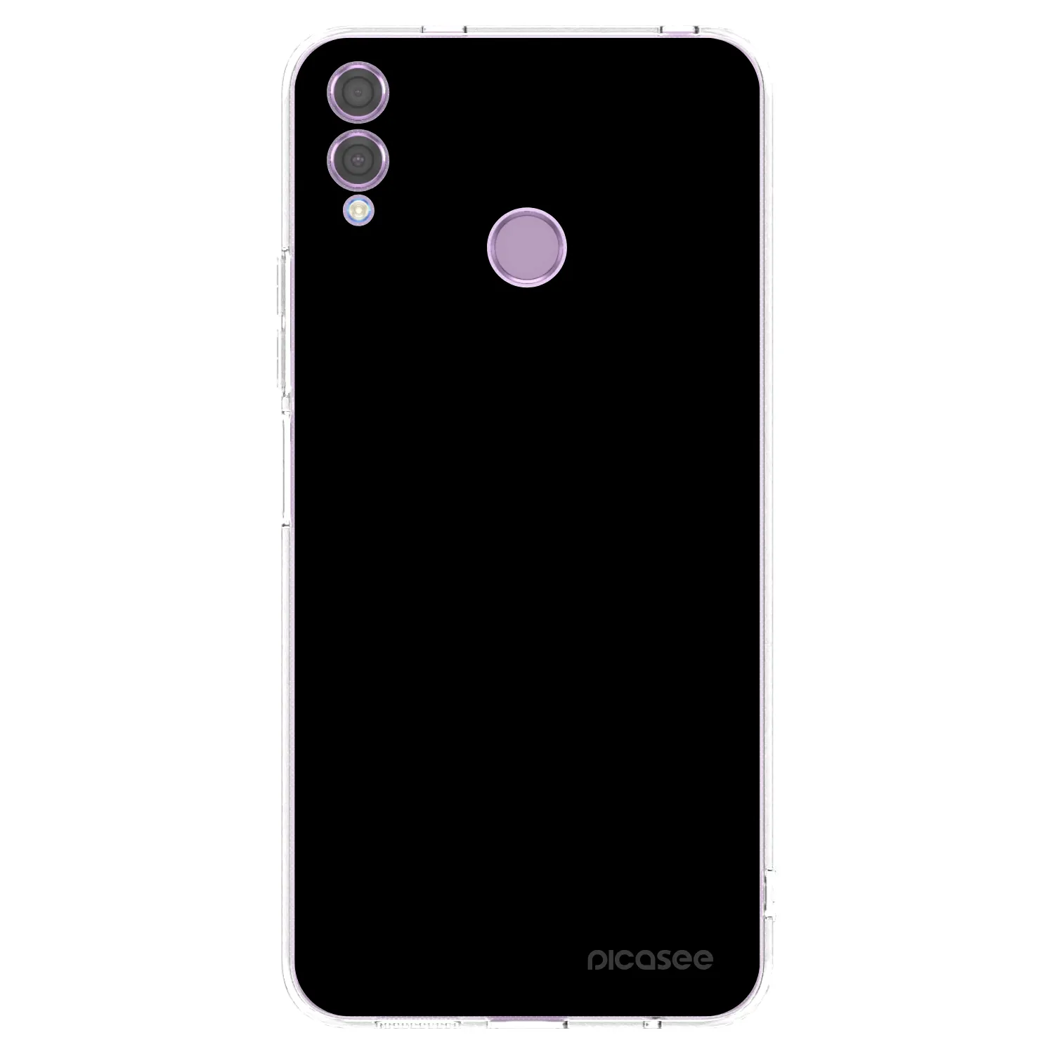 Picasee silikonski prozorni ovitek za Honor 8X - Black Bliss