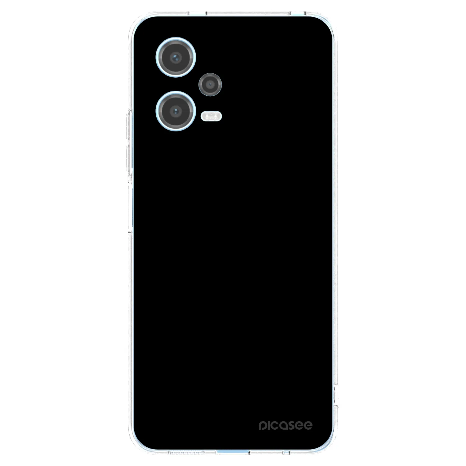 Picasee silikonski prozorni ovitek za Xiaomi Redmi Note 12 5G - Black Bliss