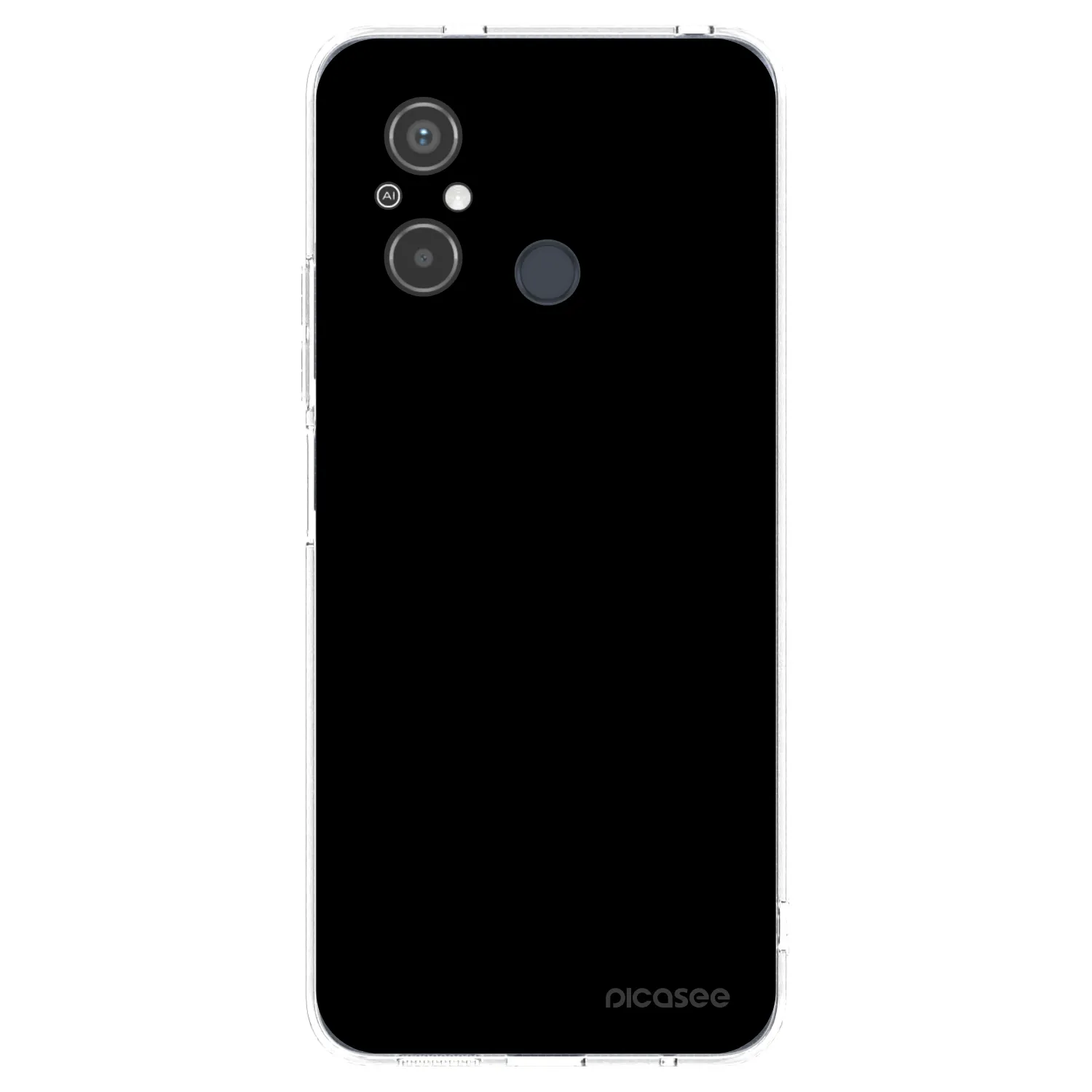 Picasee silikonski prozorni ovitek za Xiaomi Redmi 12C - Black Bliss