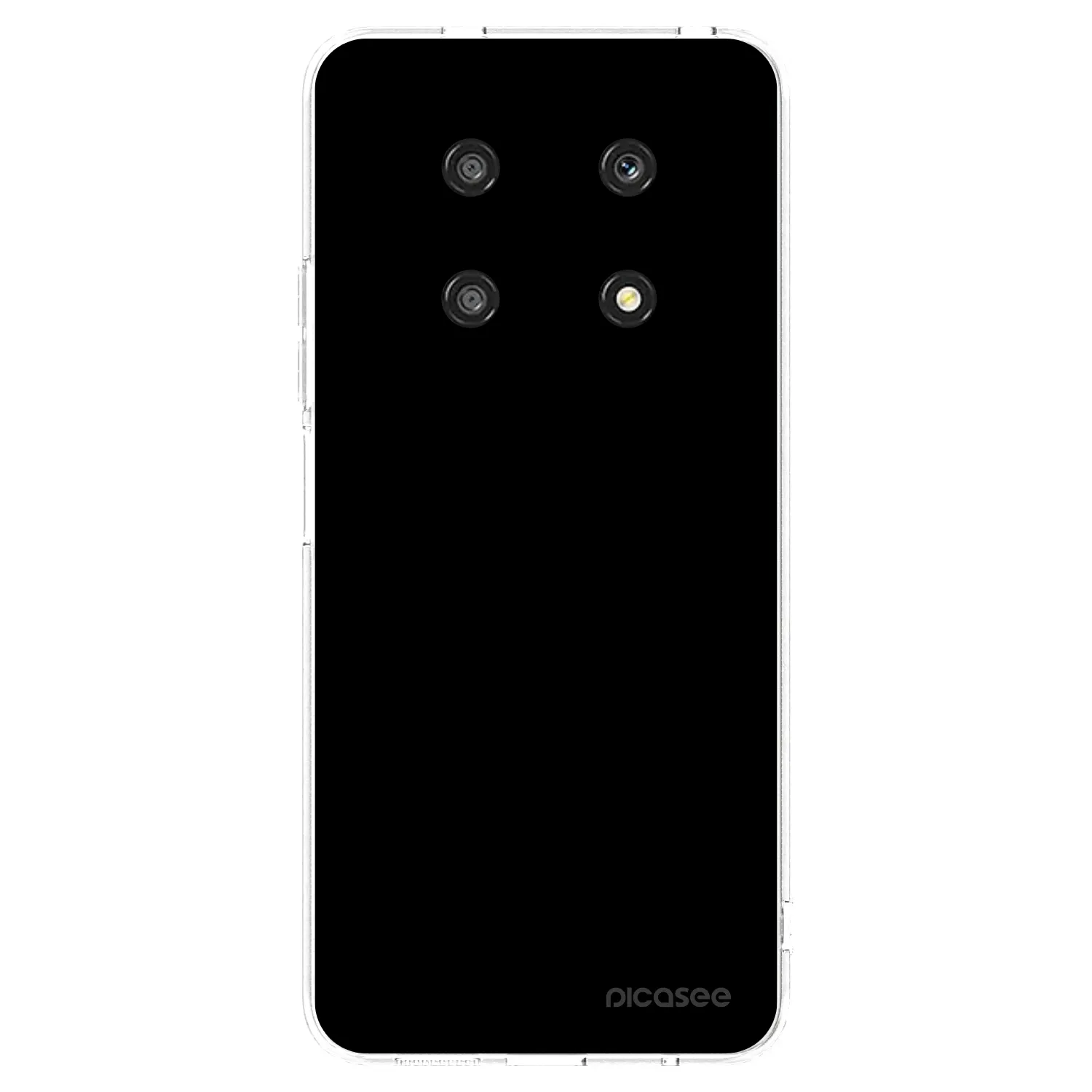 Picasee silikonski prozorni ovitek za Honor Magic4 Lite 5G - Black Bliss