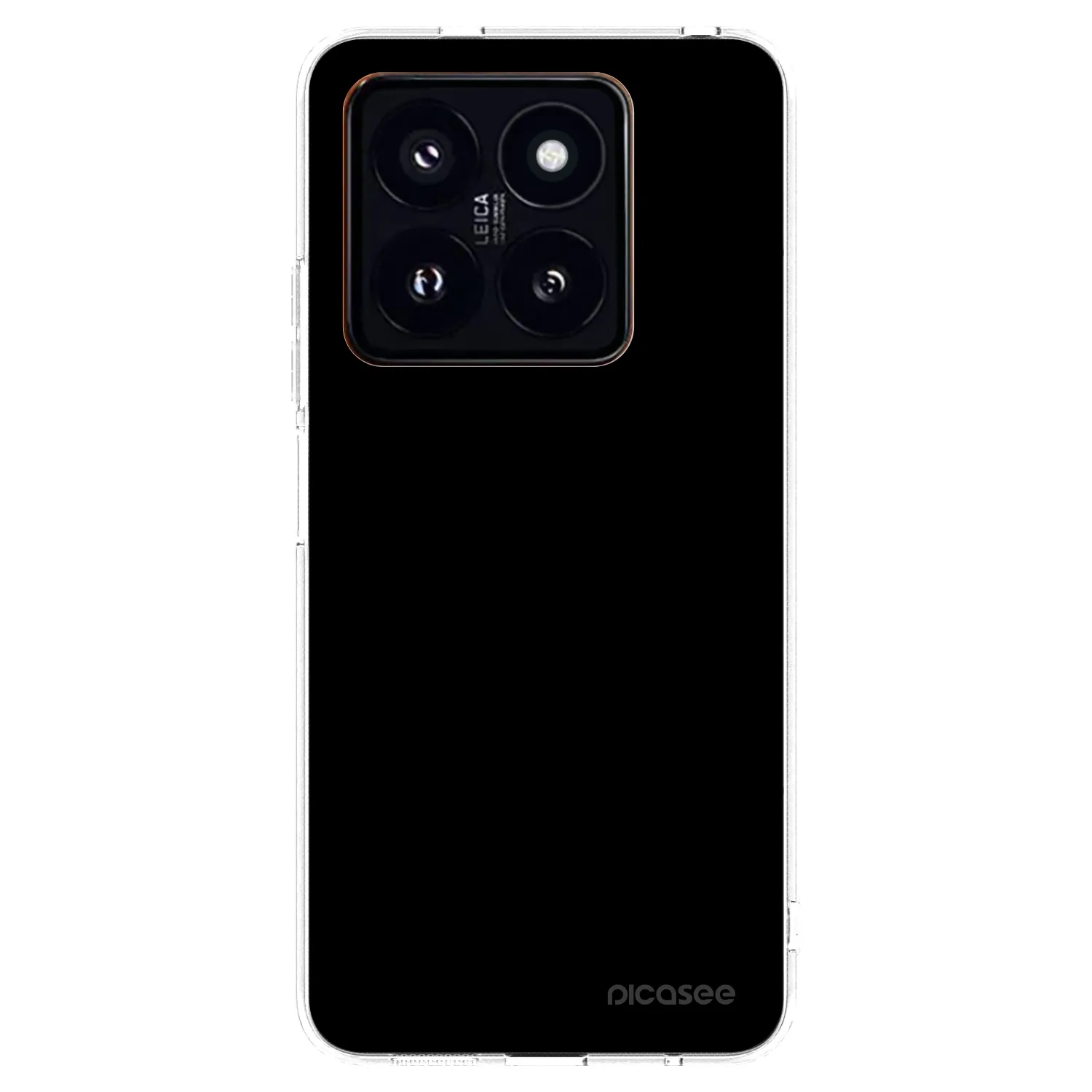 Picasee silikonski prozorni ovitek za Xiaomi 14 Pro - Black Bliss