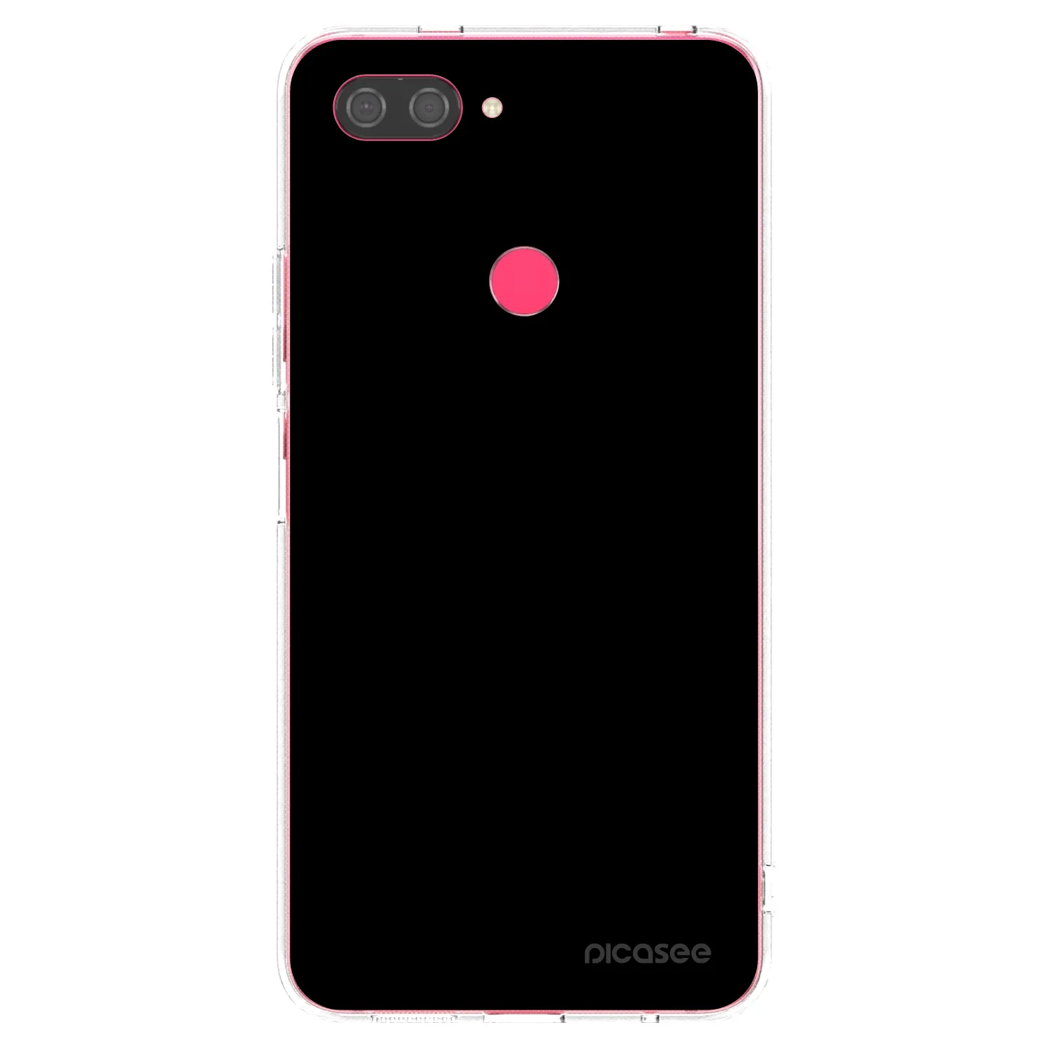 Picasee silikonski prozorni ovitek za Xiaomi Mi 8 Lite - Black Bliss