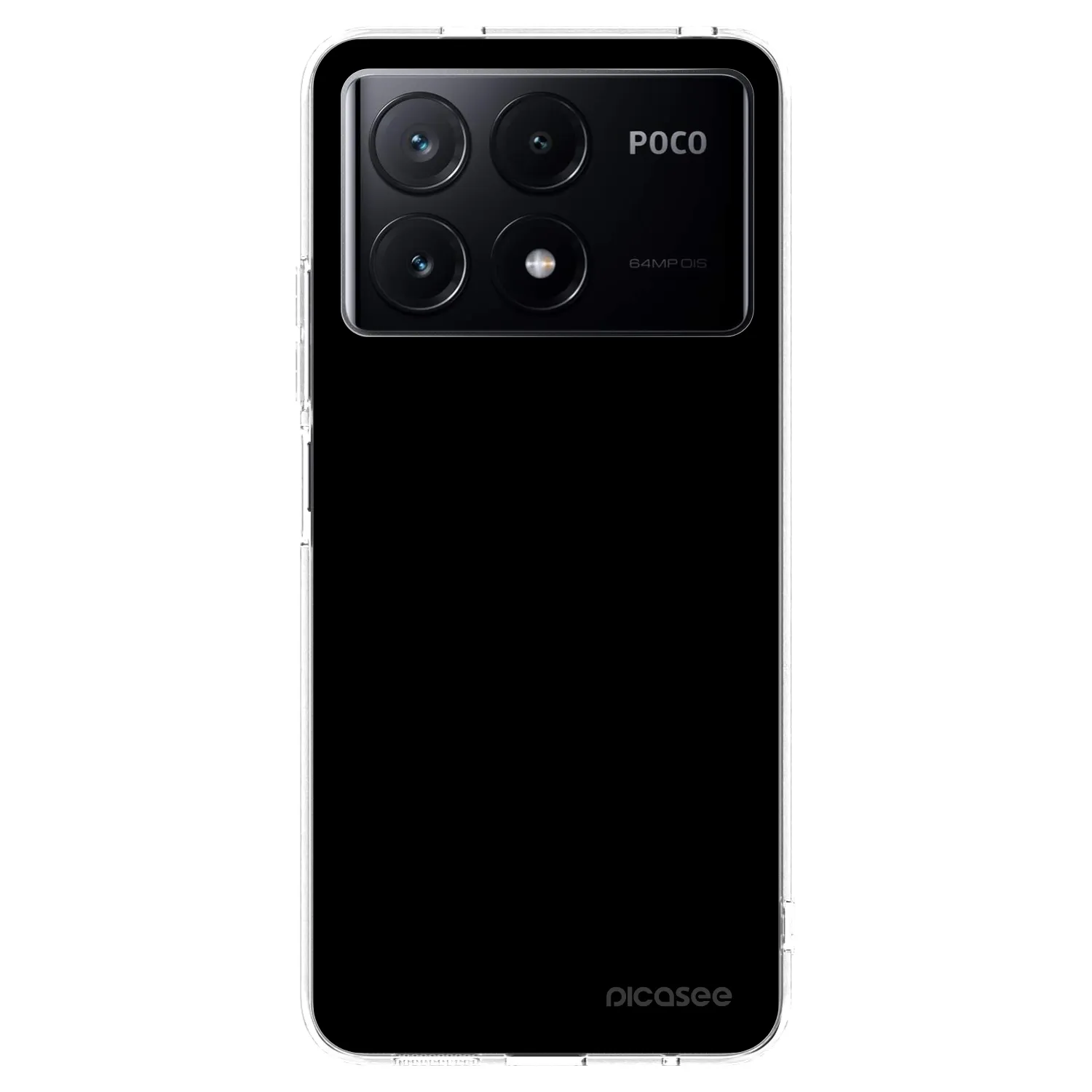 Picasee silikonski prozorni ovitek za Xiaomi Poco X6 Pro - Black Bliss