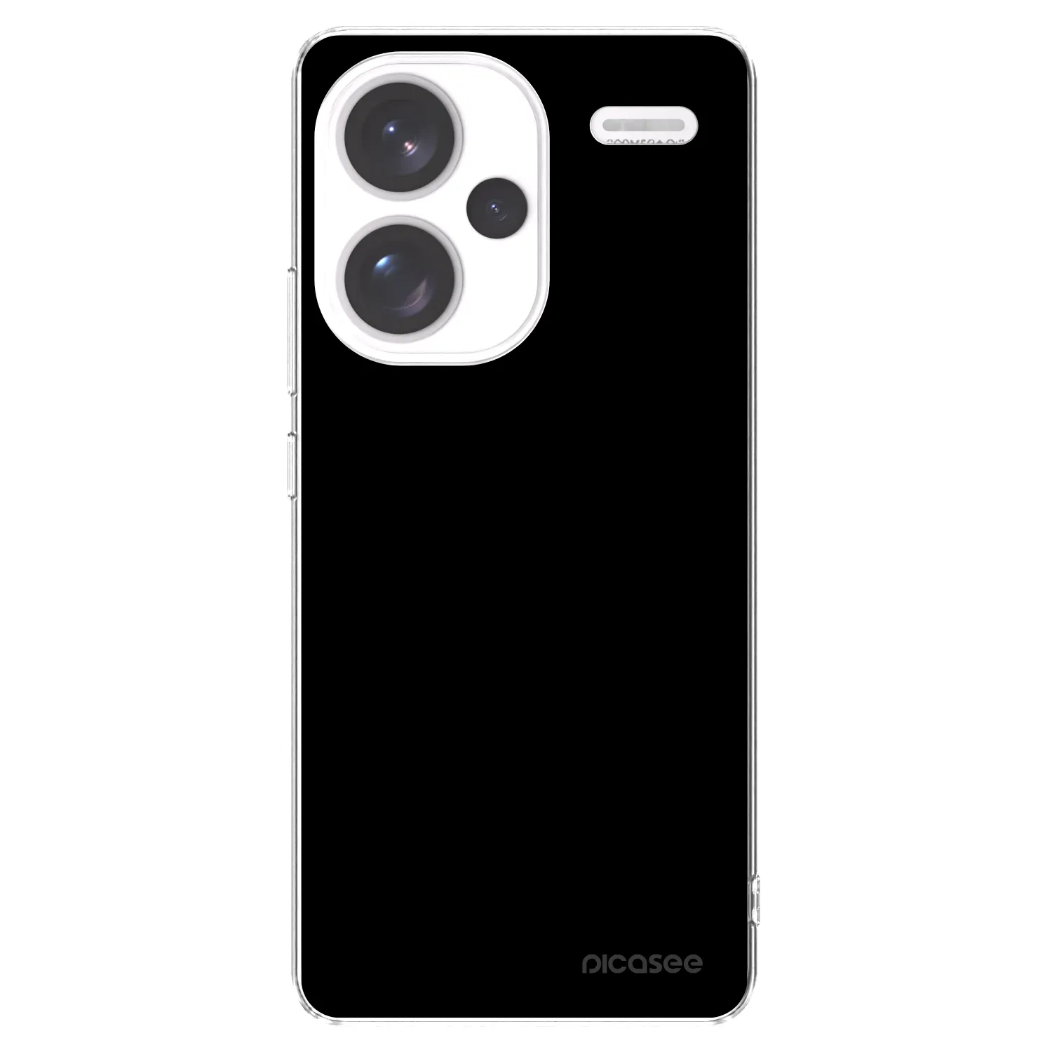 Picasee silikonski prozorni ovitek za Xiaomi Redmi Note 13 Pro+ 5G - Black Bliss