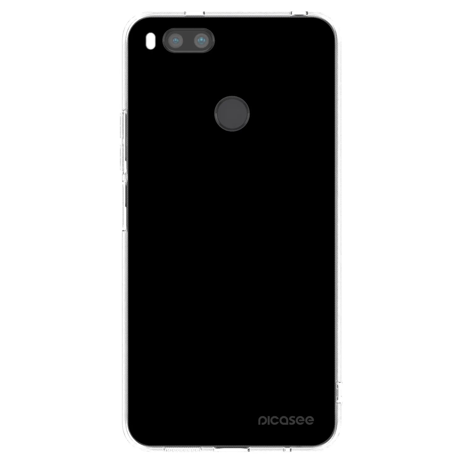 Picasee silikonski prozorni ovitek za Xiaomi Mi A1 Global - Black Bliss